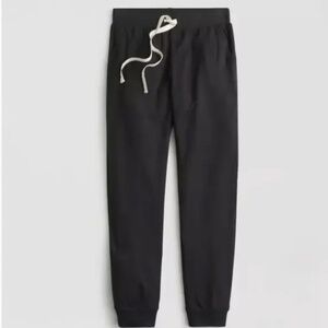J. Crew Relaxed Jogger Pant Cloud Fleece Black Lounge Sweatpants Size Medium